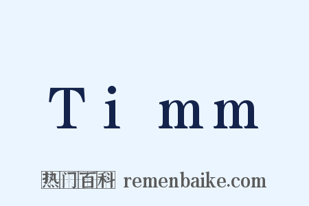 Timm是什么意思的图片